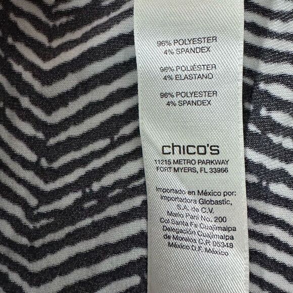 Chico's Chevron Ankle Pants size Large - Picture 6 of 9